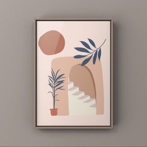 Modern minimalist boho abstract wall art print